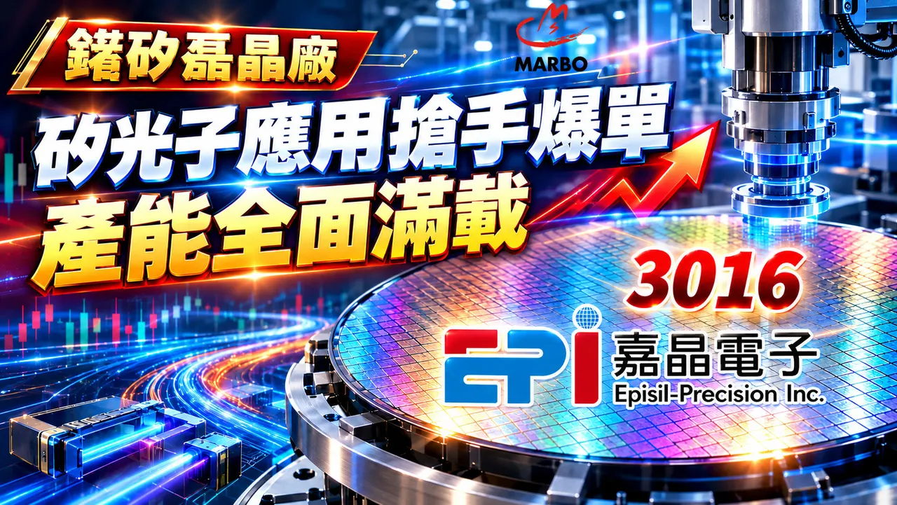 嘉晶(3016)矽光子應用搶手爆單!產能全面滿載!