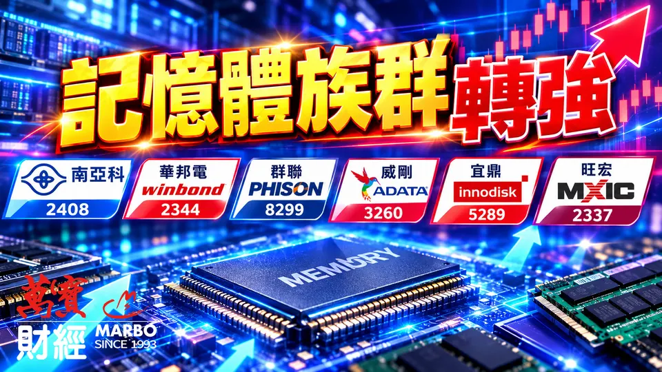 AGI時代引爆記憶體鏈狂潮，8月營收創高族群聚光「記憶體」!