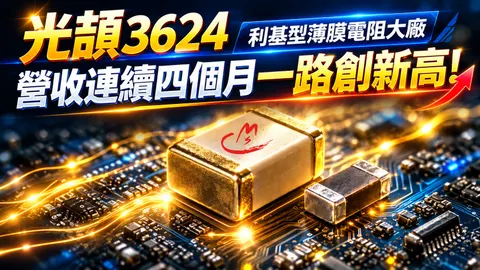 光頡(3624)強勢漲停 ! 營收連續四個月一路創新高 !