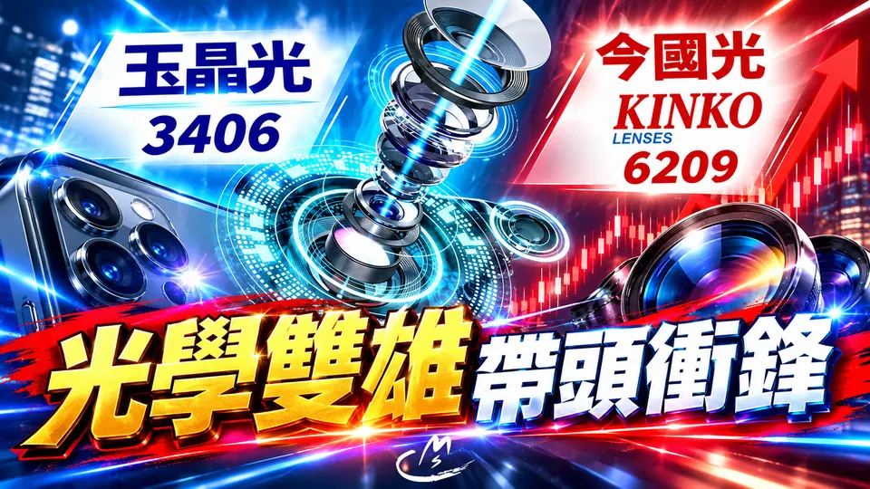 光學雙雄衝鋒！玉晶光3406結盟3M衝CPO!今國光6209營收攻頂!
