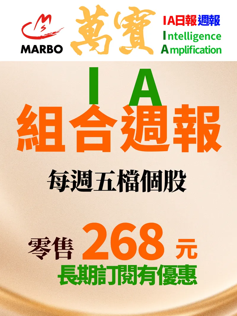 萬寶IA組合週報-0809